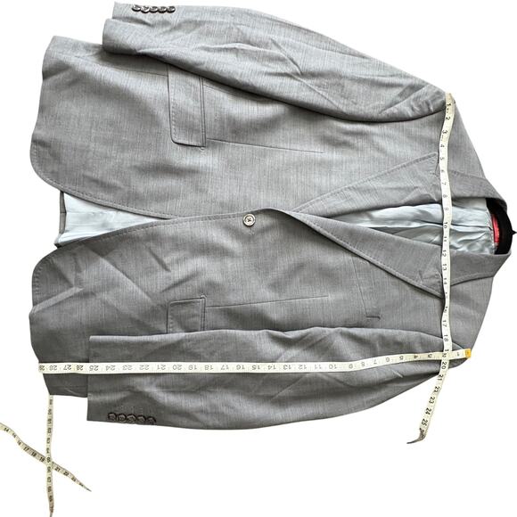 Tiglio Rosso Super 150 Wool Gray Blazer Sport Coat  Italy42R OldMoney Minimalist - Picture 10 of 11